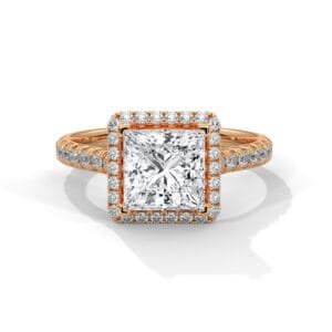 Lab Grown CVD Diamond Engagement Ring Vienna vintage design
