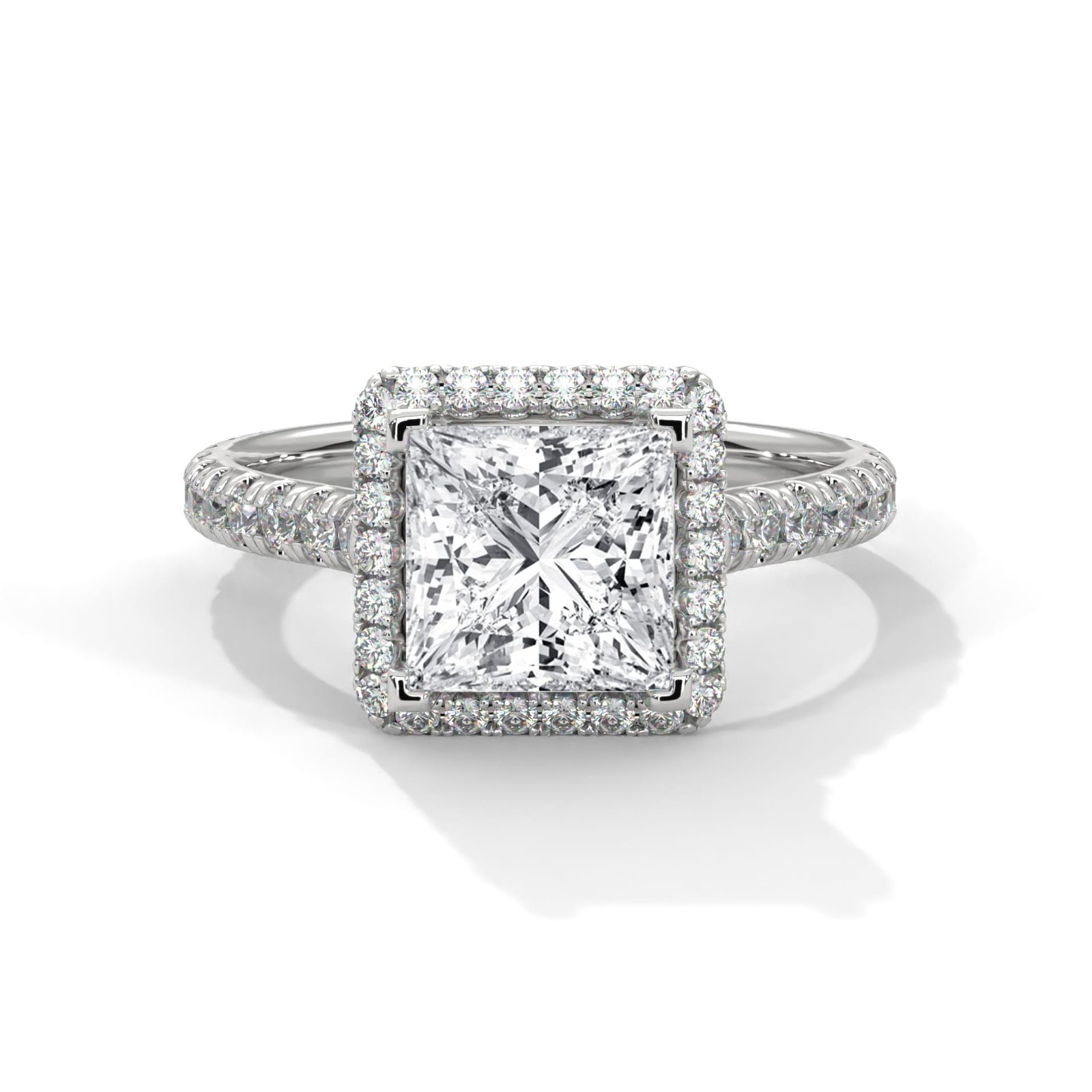 Elegant lab grown CVD diamond gold ring with brilliant center stone