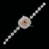 CVD Diamond Pink Watch Bracelet CVD diamond pink watch bracelet elegant gold design
