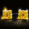 Yellow diamond rare collection earrings in 18K gold – Reeva Rare CVD diamond fancy earrings elegant gold design
