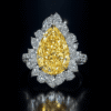 Beautiful yellow diamond ring design, luxury jewelry from Reeva Rare CVD fancy diamond ring in premium gold